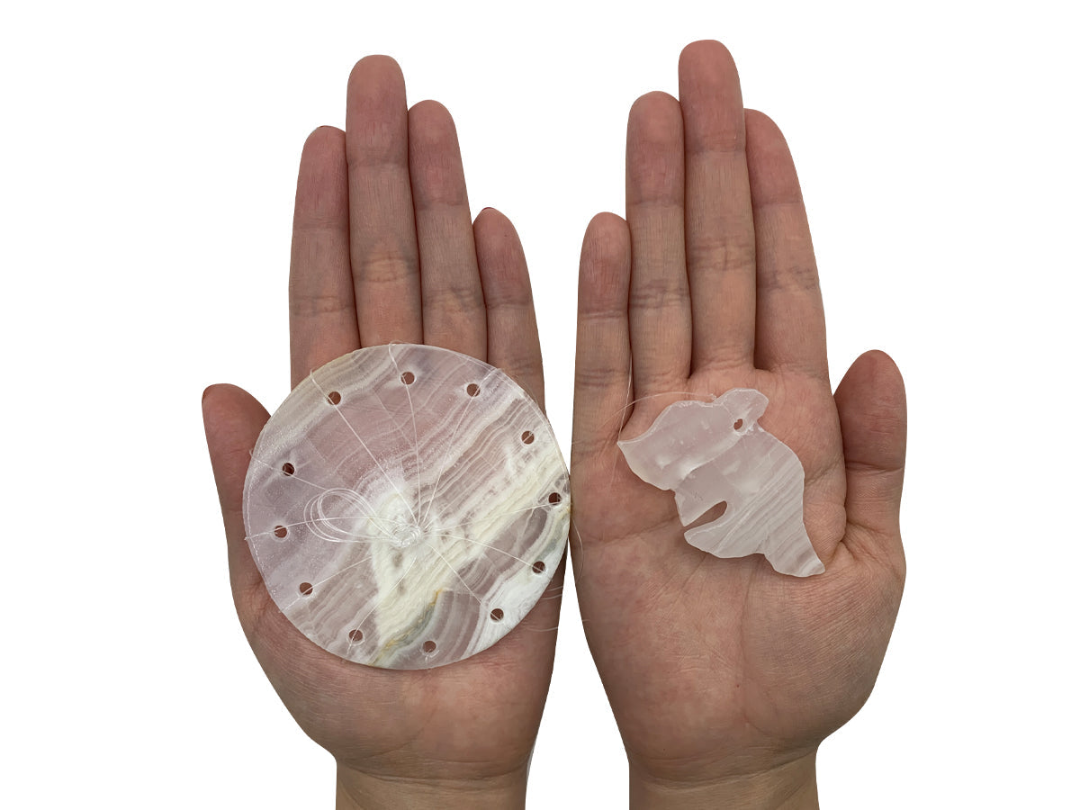 Dolphin Wind Chime White Onyx