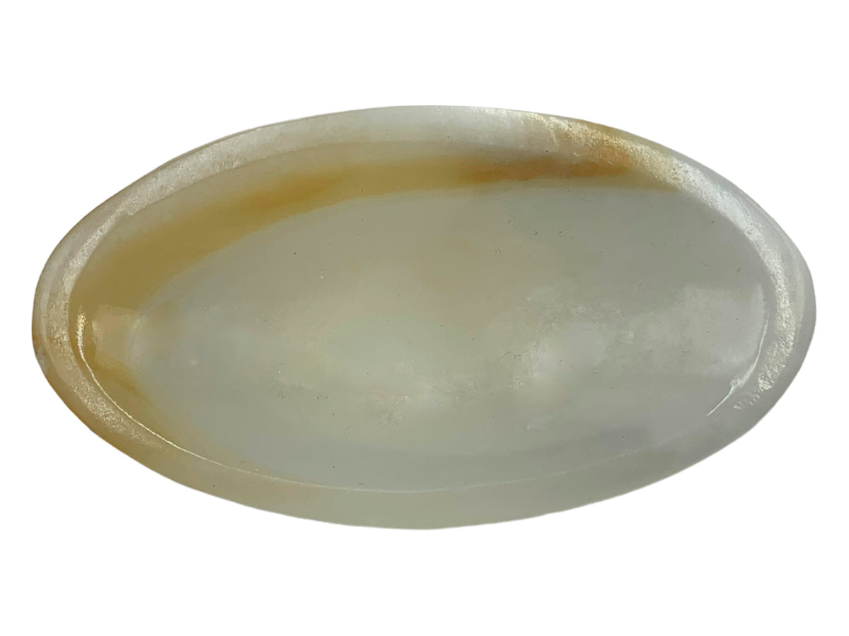 Amber Onyx Oval Snack Bowl  Edge  12X6.5X2 Cm