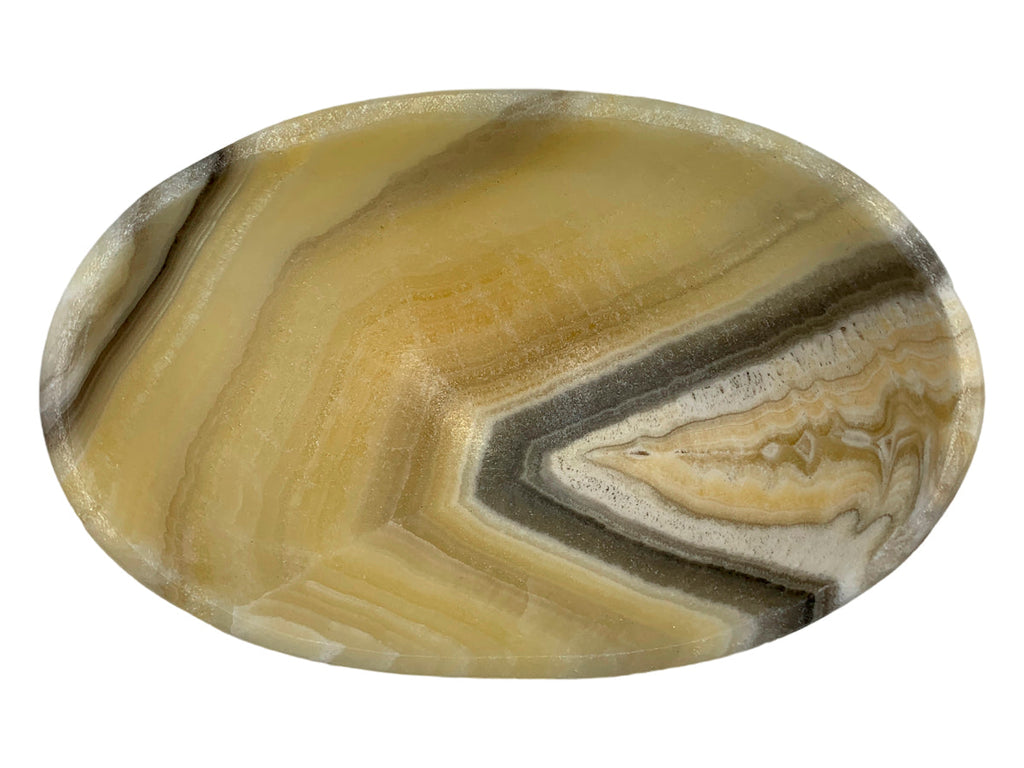 Zebra Onyx Bowl 21X14.5X9 Cm