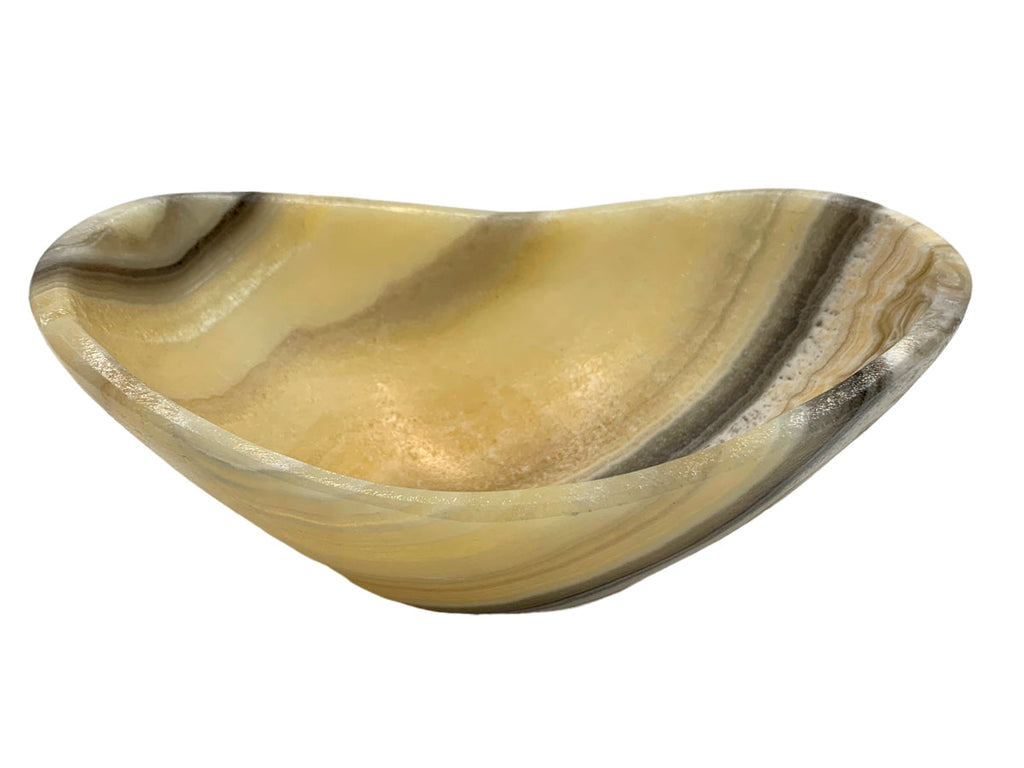 Zebra Onyx Bowl 21X14.5X9 Cm