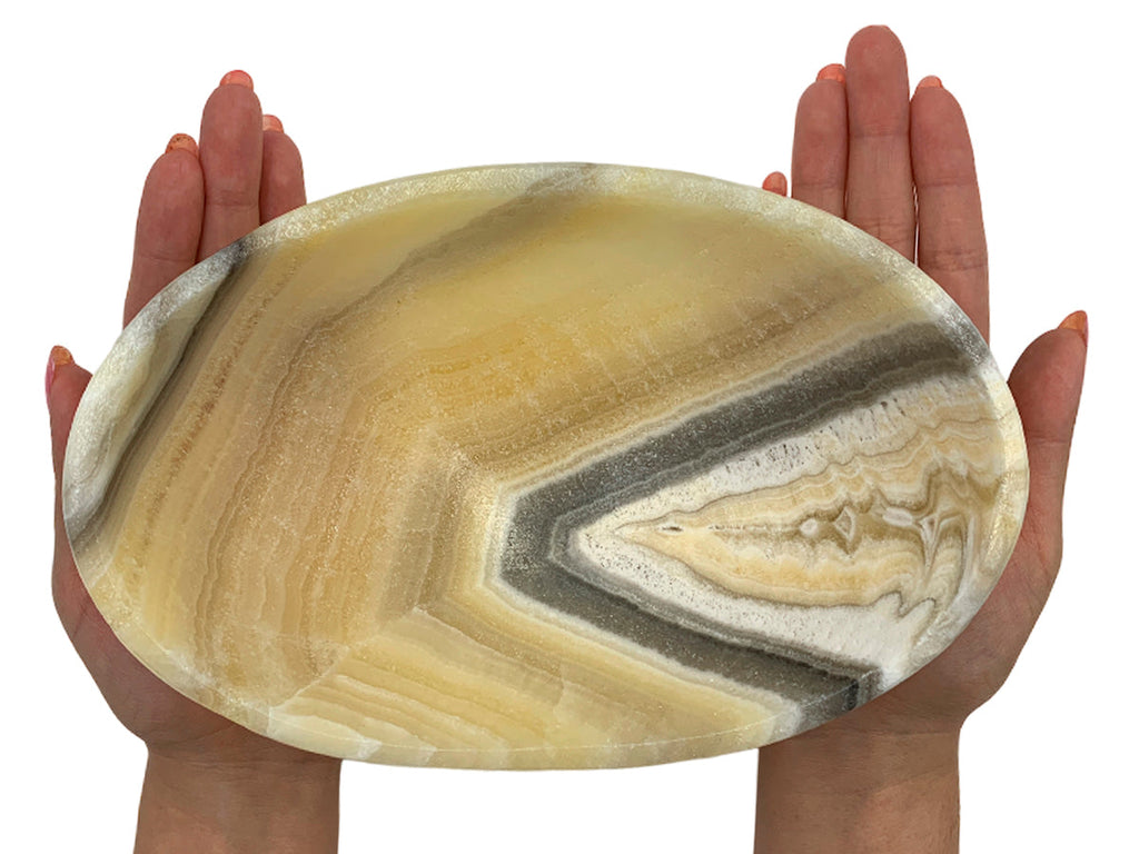 Zebra Onyx Bowl 21X14.5X9 Cm