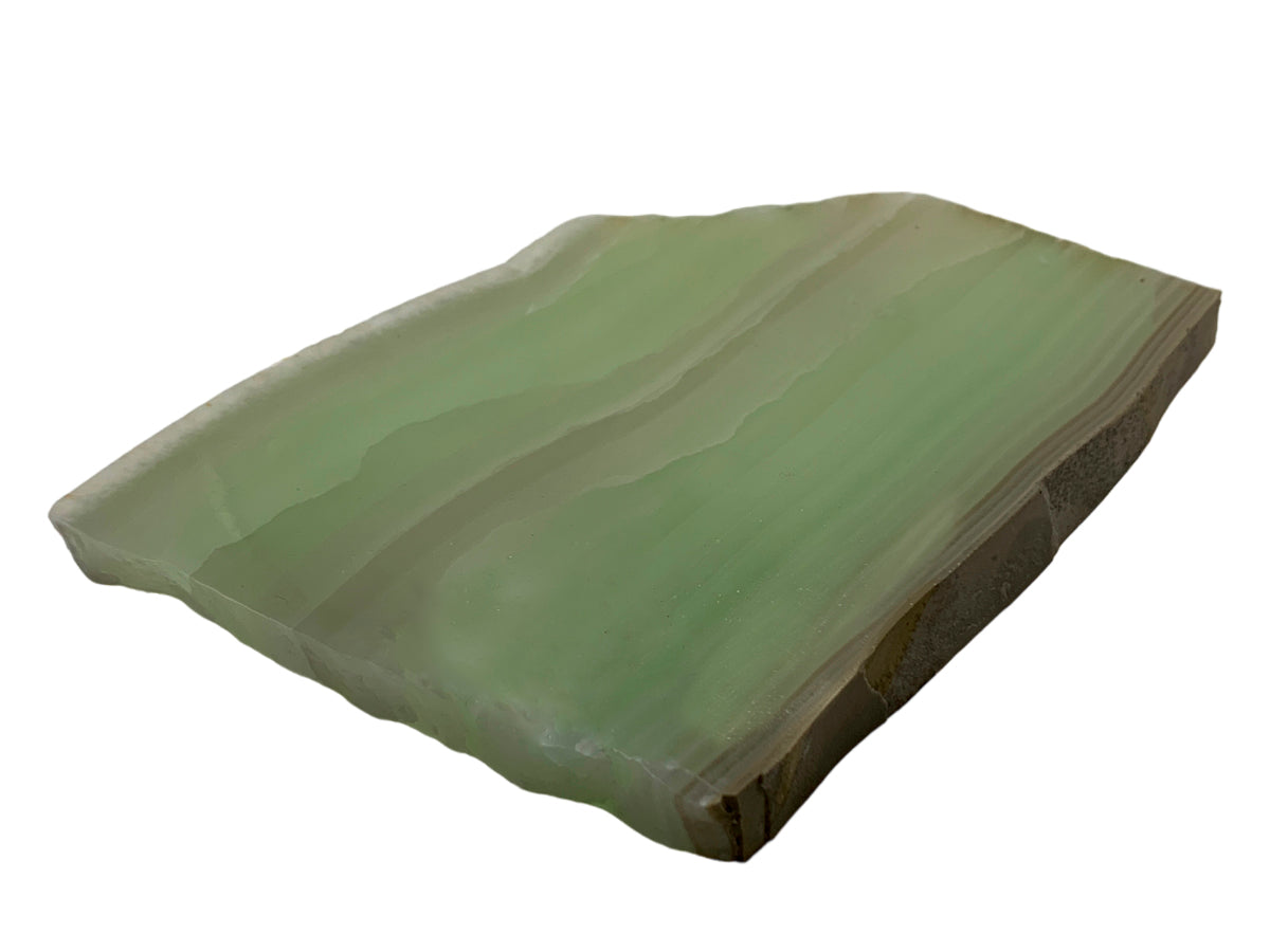 Green Onyx Irregular Slice  By Kilo
