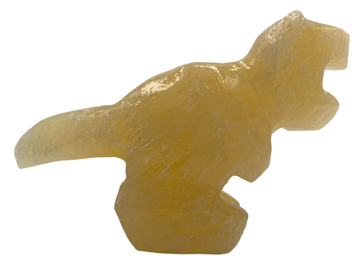 Honey Onyx Tyrannosaurus Rex  8X2.5X4.5 Cm