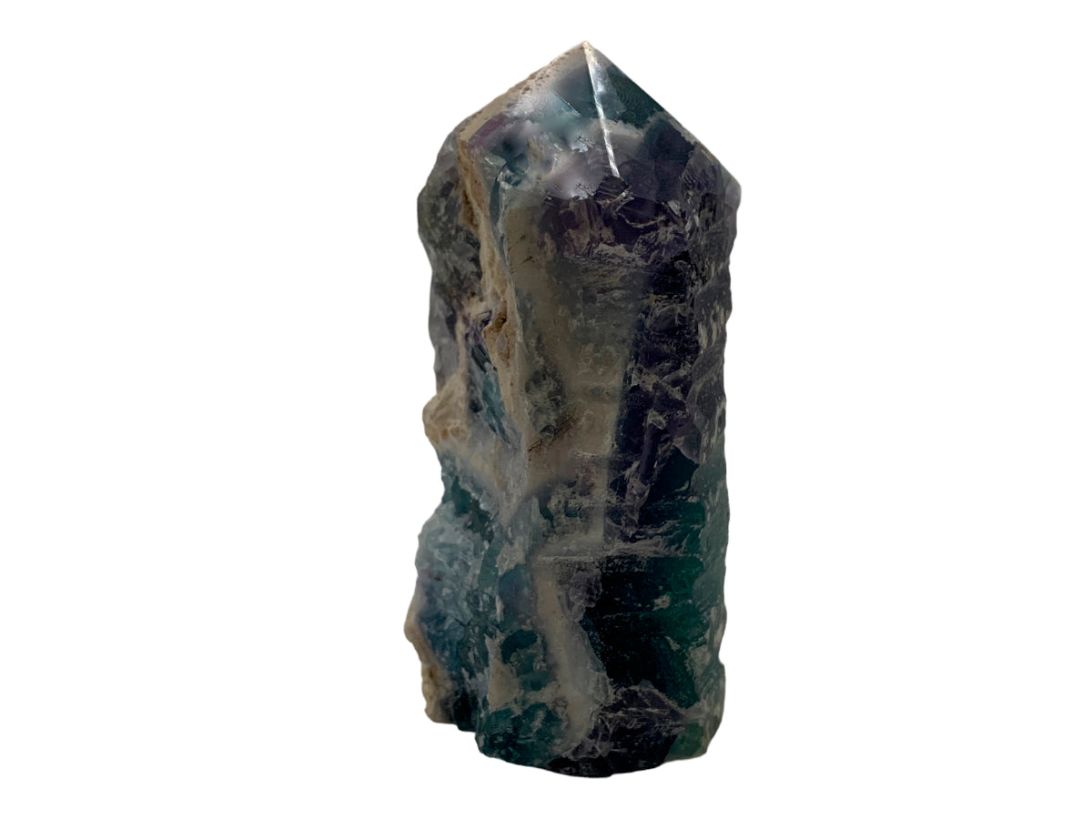 Free Shape Fluorite Rustic Wet Look Points  4.50-8.50Cm By Kilo