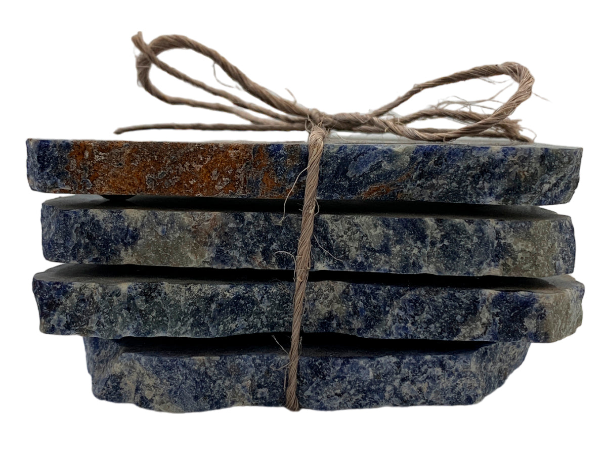 Sodalite Square Coaster Set