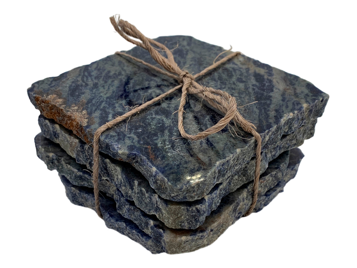 Sodalite Square Coaster Set