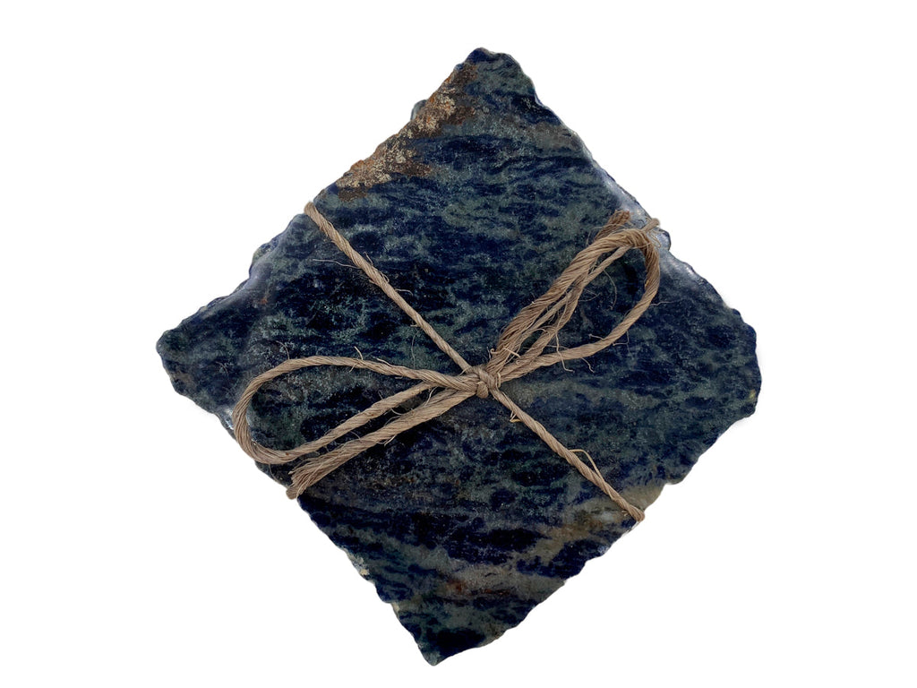 Sodalite Square Coaster Set