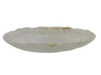 White Onyx Irregular Bowl 25X10X5 Cm