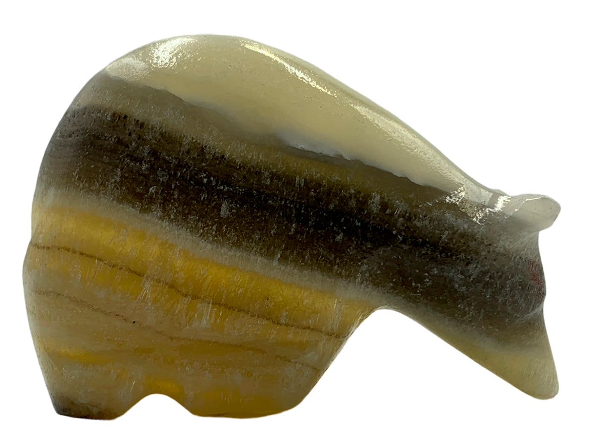 Zebra Onyx Polar Bear  7X2.5X5.5 Cm