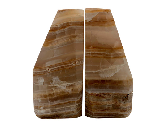 Amber Onyx Faceted Bookend