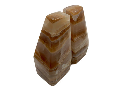 Amber Onyx Faceted Bookend