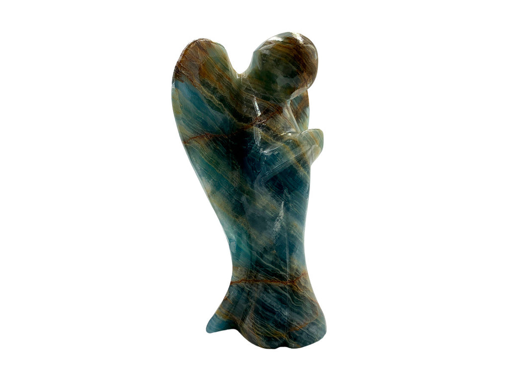 Blue Onyx Angel Polished