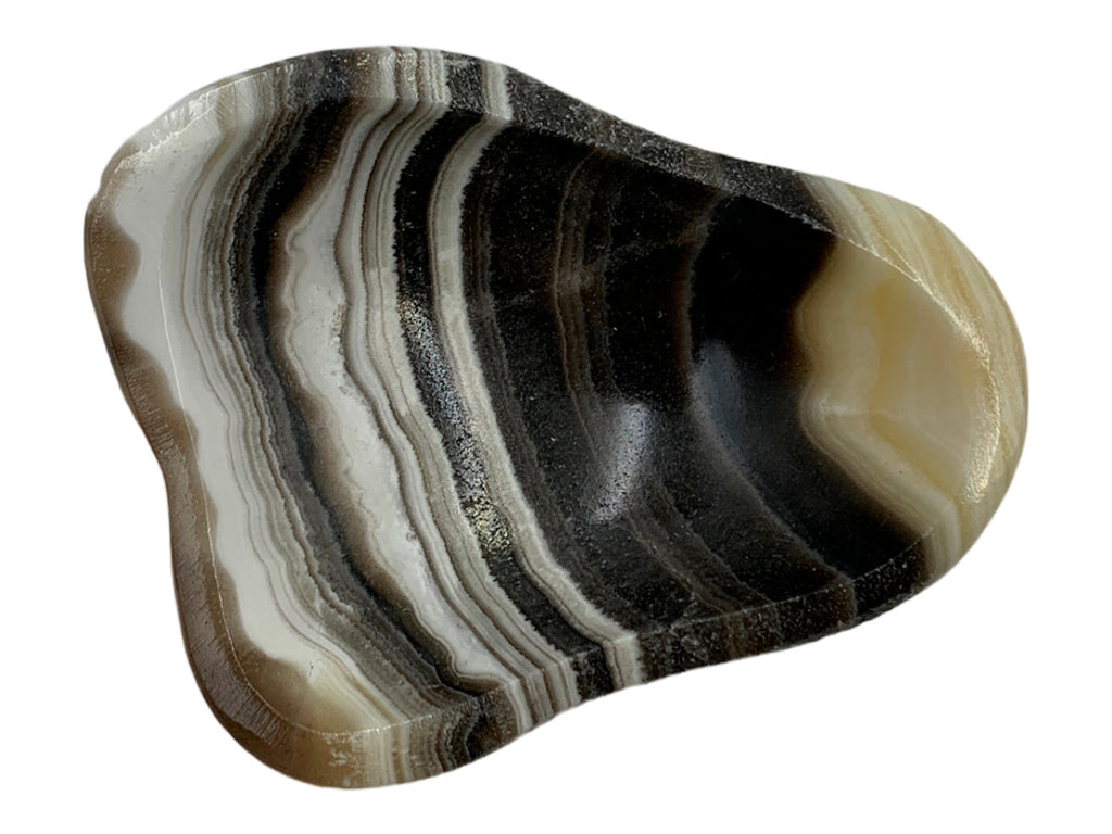 Zebra Onyx Irregular Snack Bowl  5-8 Cm