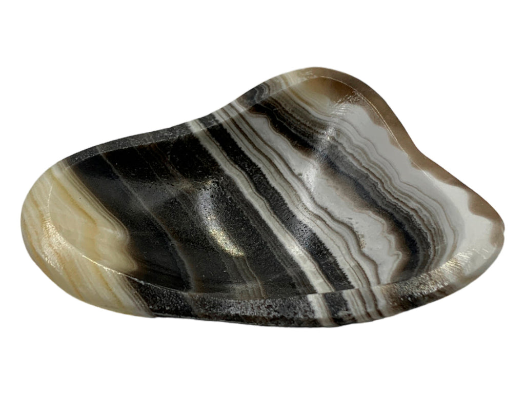 Zebra Onyx Irregular Snack Bowl  5-8 Cm