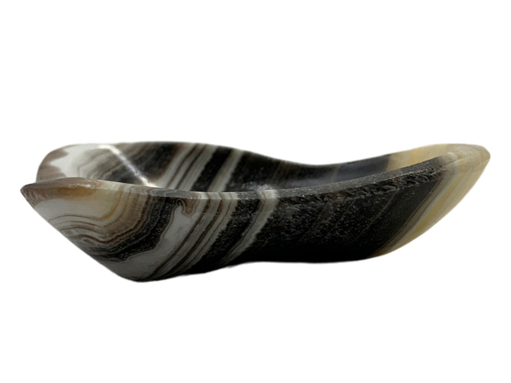 Zebra Onyx Irregular Snack Bowl  5-8 Cm