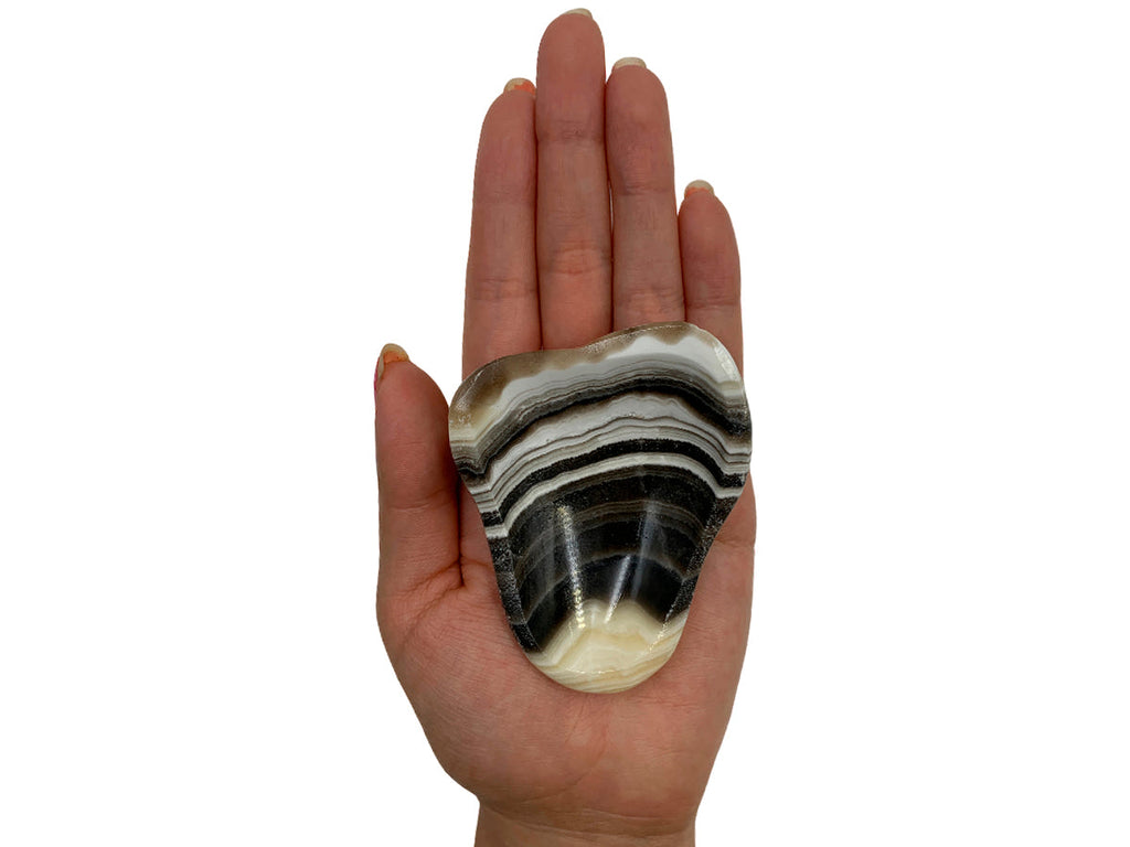 Zebra Onyx Irregular Snack Bowl  5-8 Cm