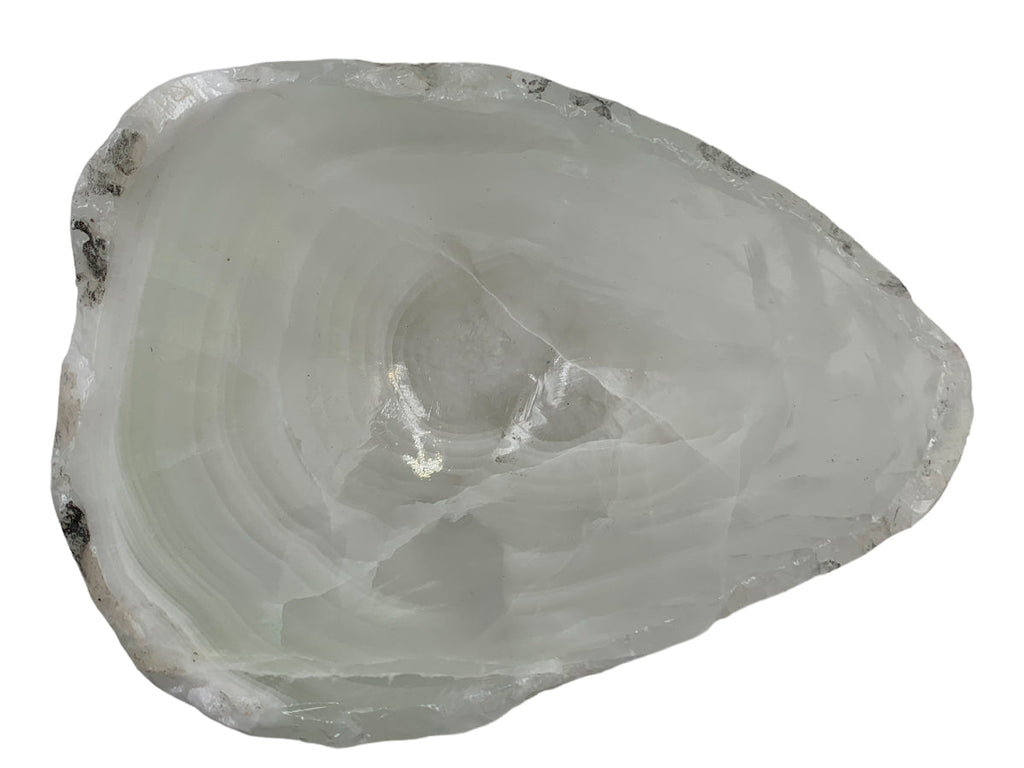 White Onyx Bowl  25X20X10 Cm