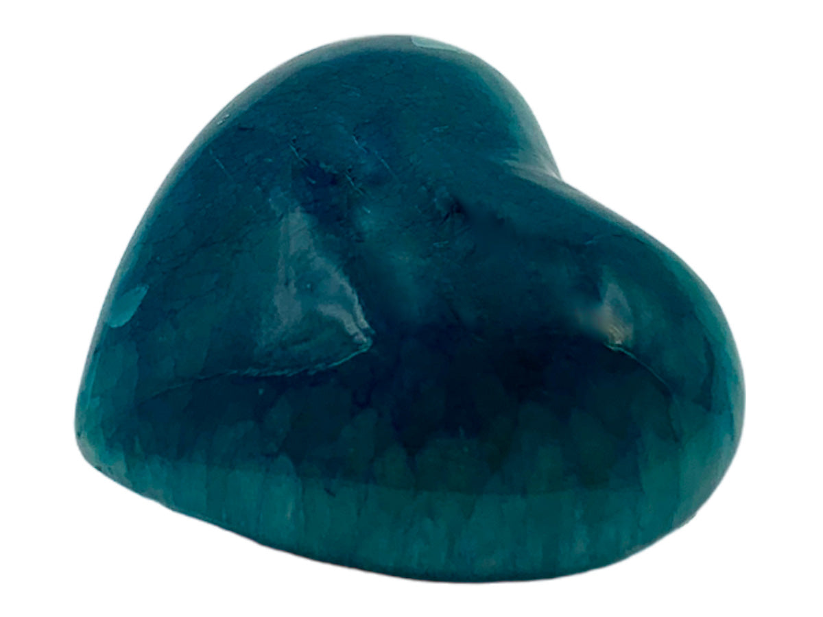 Blue Pigmented Onyx Heart