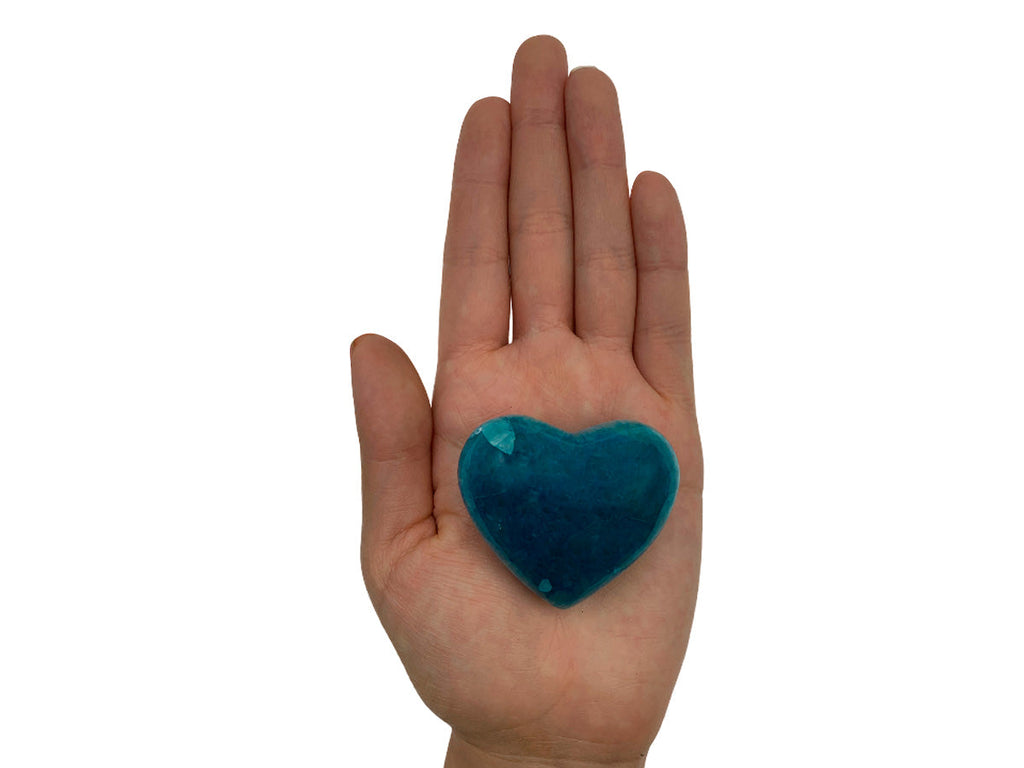 Blue Pigmented Onyx Heart