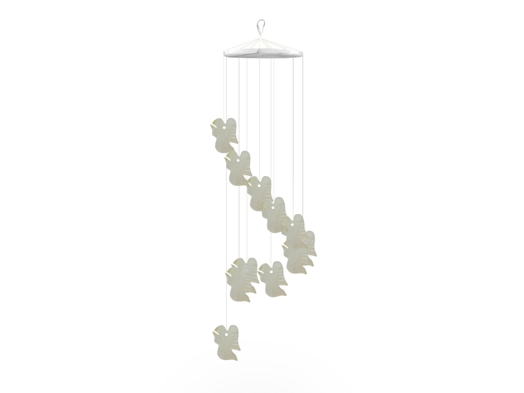 Angel Wind Chime White Onyx
