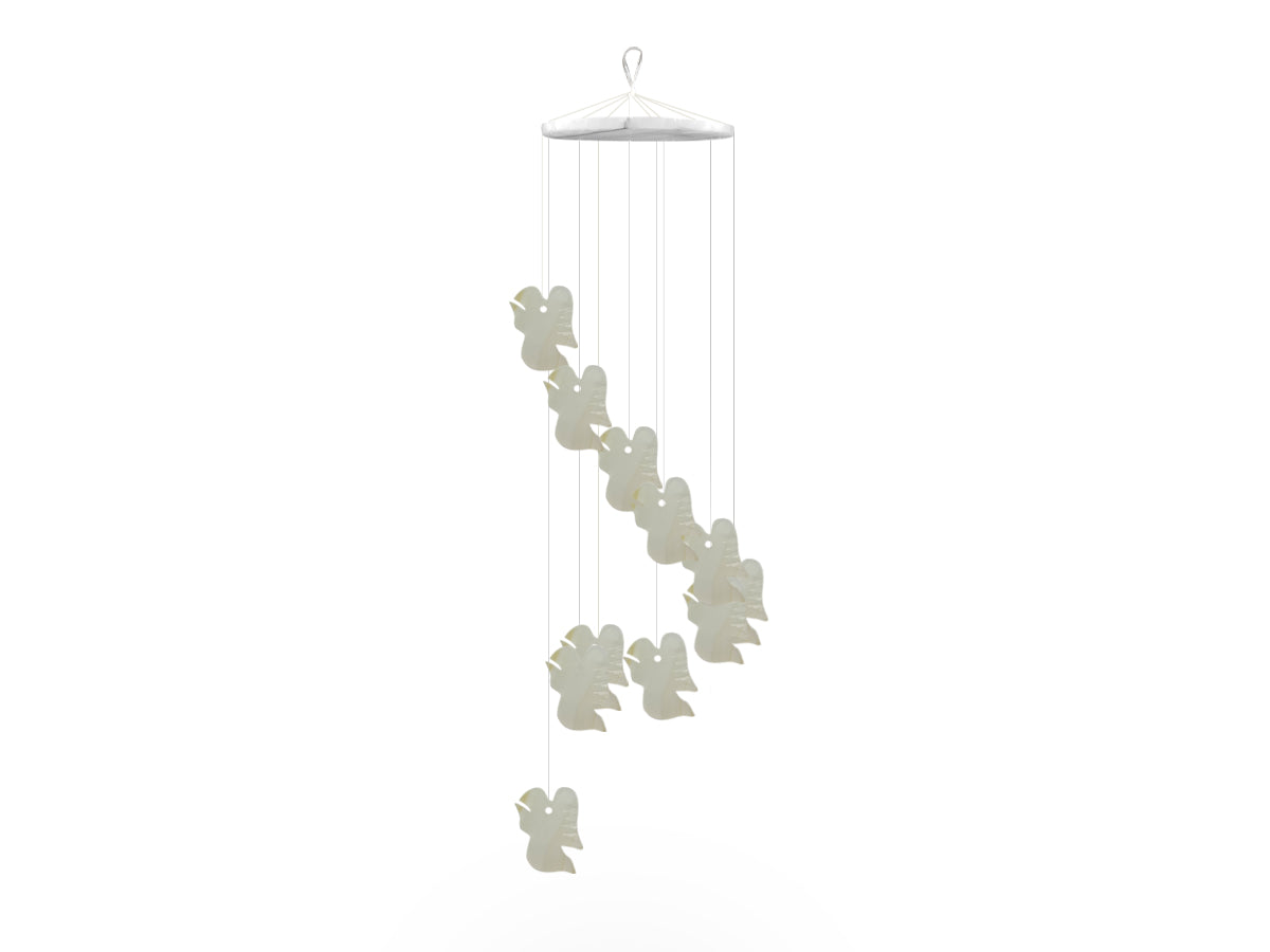 Angel Wind Chime White Onyx