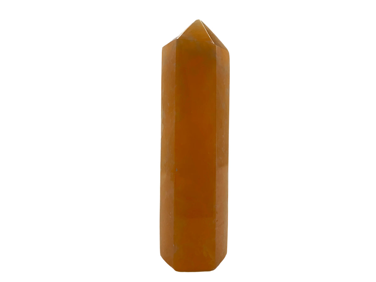 Orange Calcite Hexagonal Stoned Tip  13-18 Cm