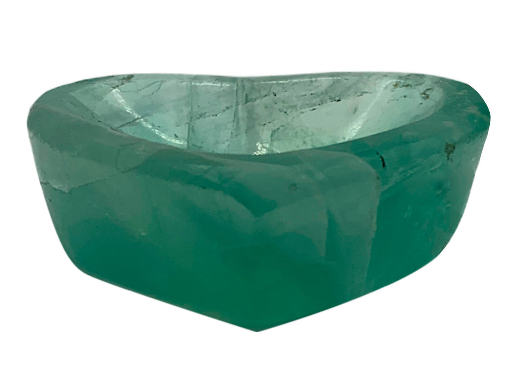 Fluorite Carved Heart Bowl