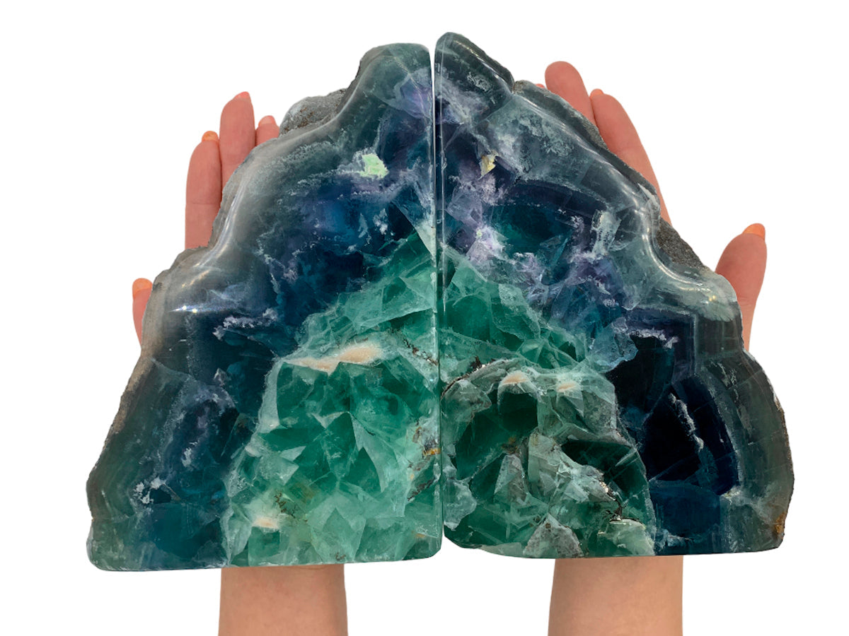 Fluorite Bookend Rustic Edge Extra Quality  3.7 - 4.5 Kgm