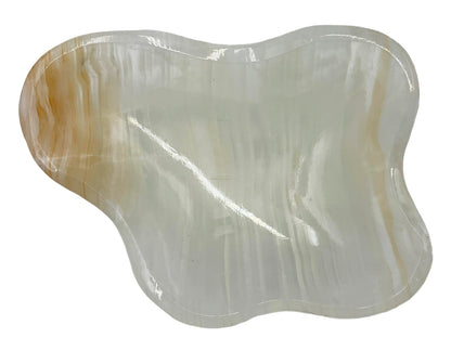 White Onyx Irregular Snack Bowl  13-17~5 Cm