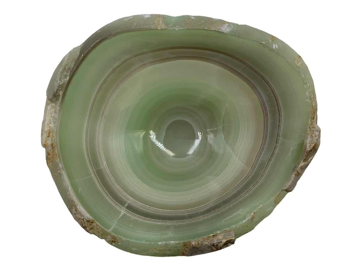 Green Onyx Irregular Snack Bowl  12-15 ~7Cm