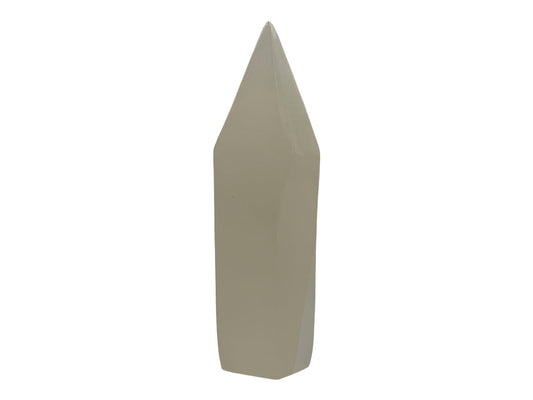 White Onyx Hexagonal Stoned Tip  2.5X8.5 Cm