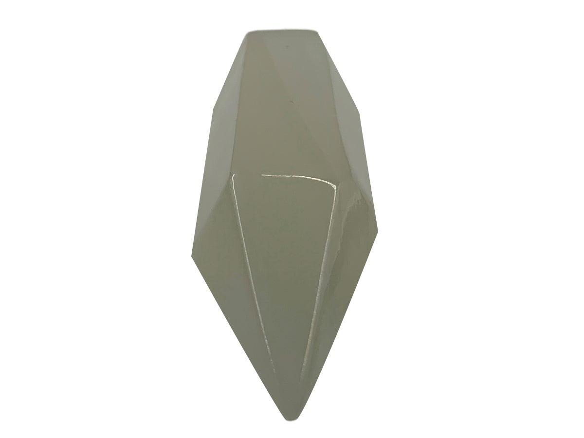 White Onyx Hexagonal Stoned Tip  2.5X8.5 Cm