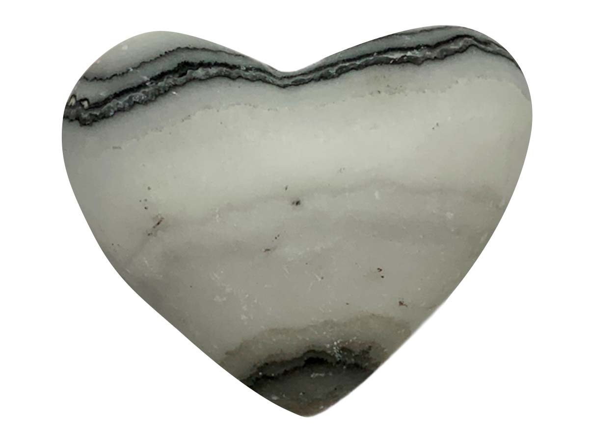 Zebra Calcite Heart