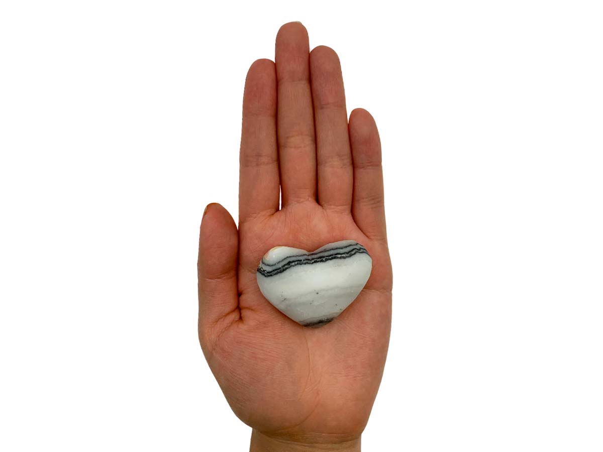 Zebra Calcite Heart