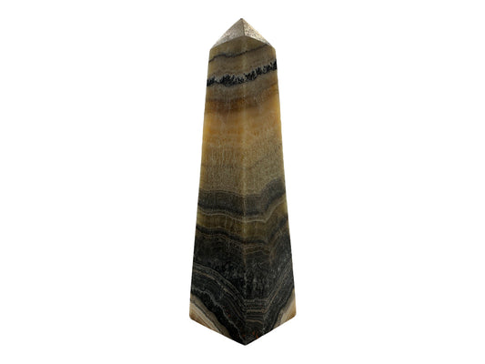 Gray Zebra Onyx Obelisk