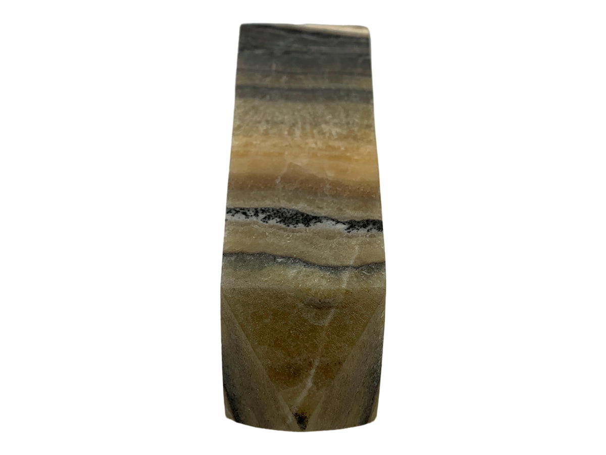 Gray Zebra Onyx Obelisk