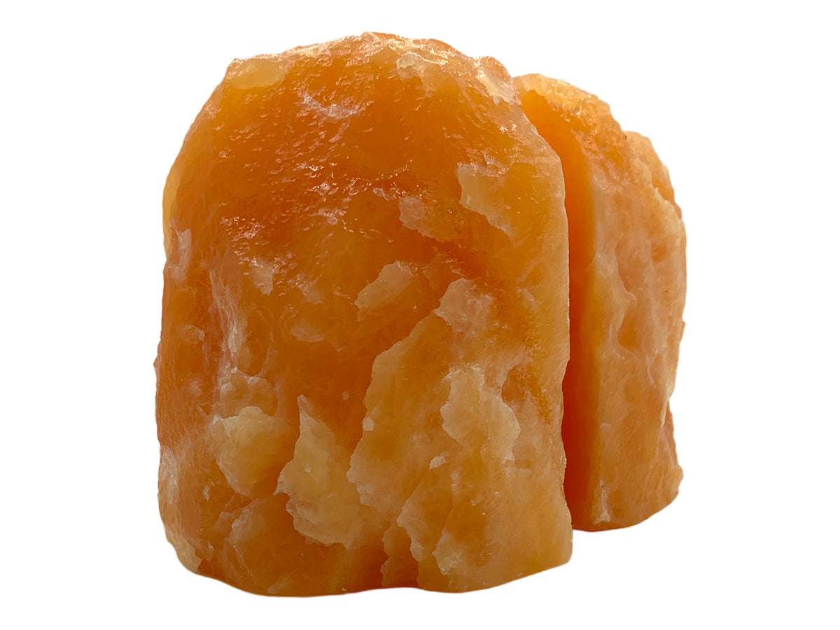 Orange Calcite Rustic Bookend