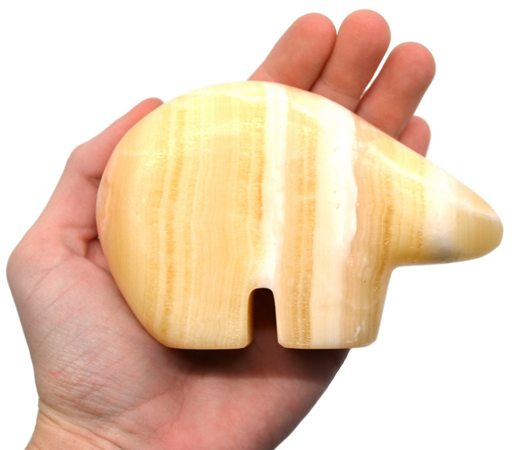 Rainbow Onyx Flat Polar Bear