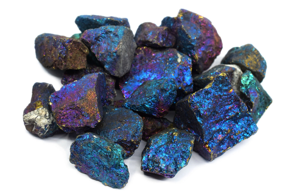 Chalcopyrite tumbled stone