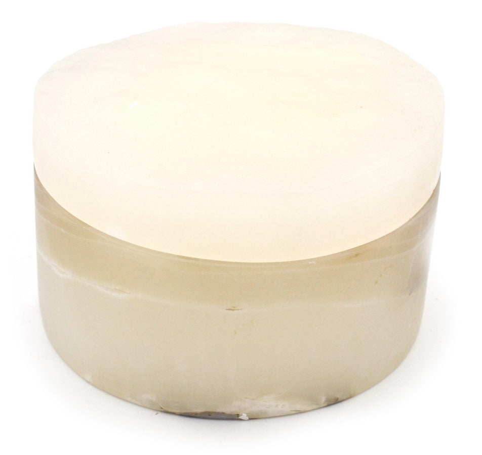 Gray onyx jewelry box 7.5 cm tall