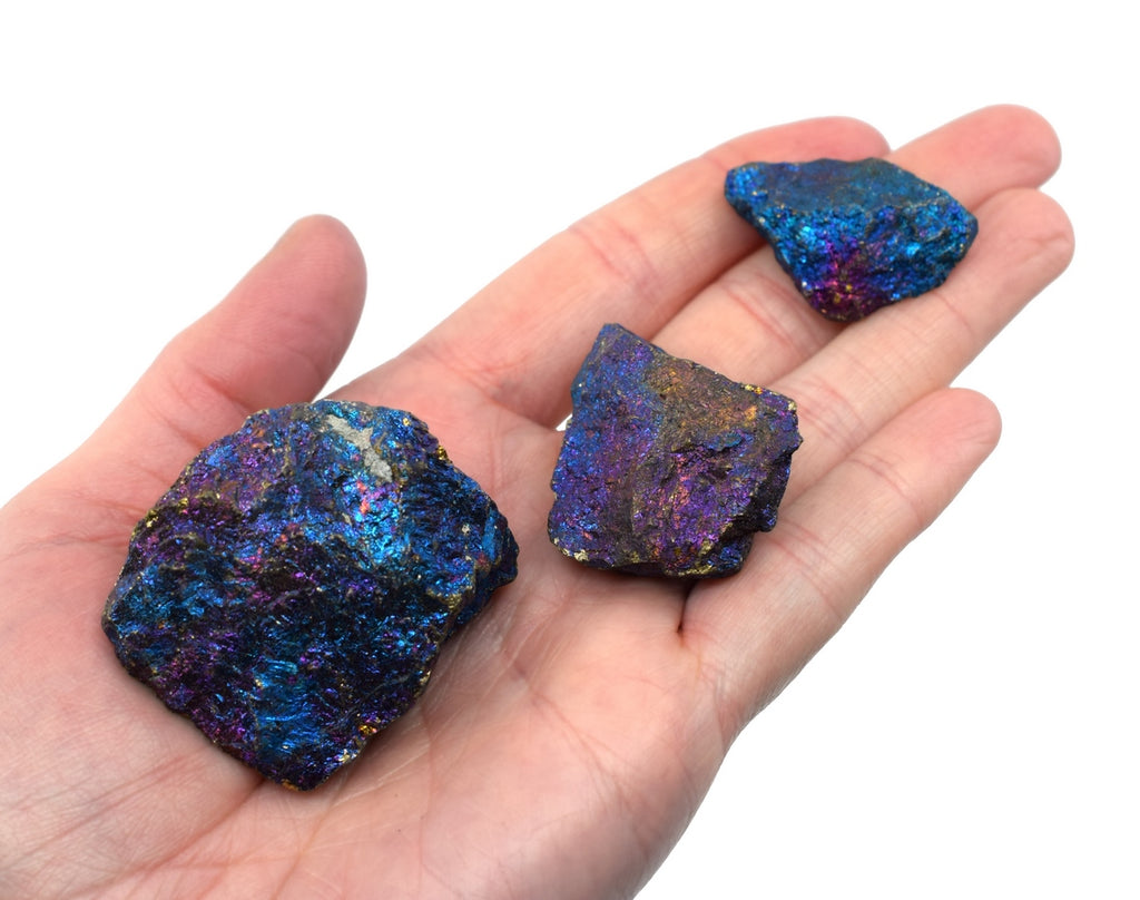 Chalcopyrite tumbled stone