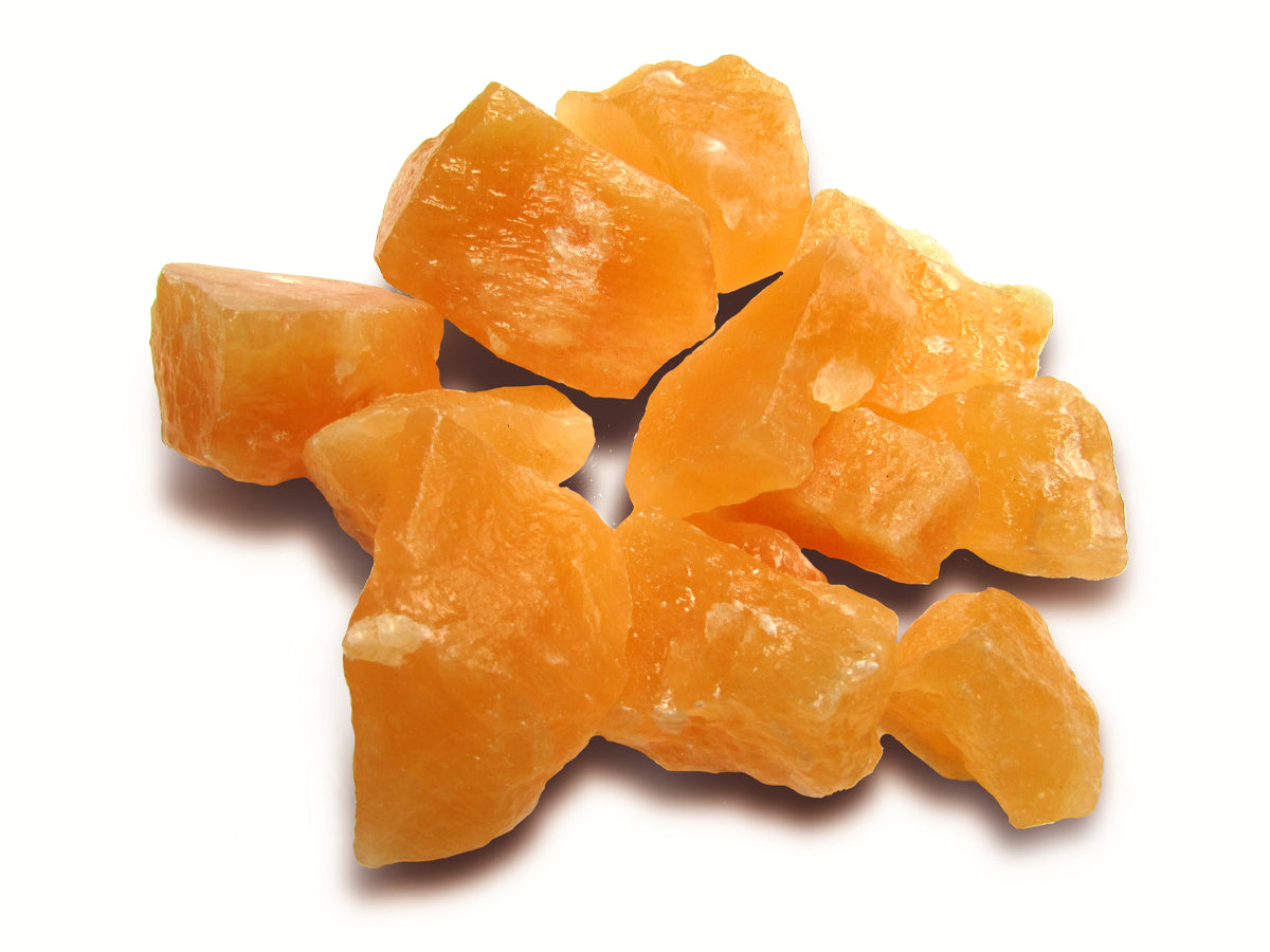Orange Calcite Acid Washed Size:by Kilo