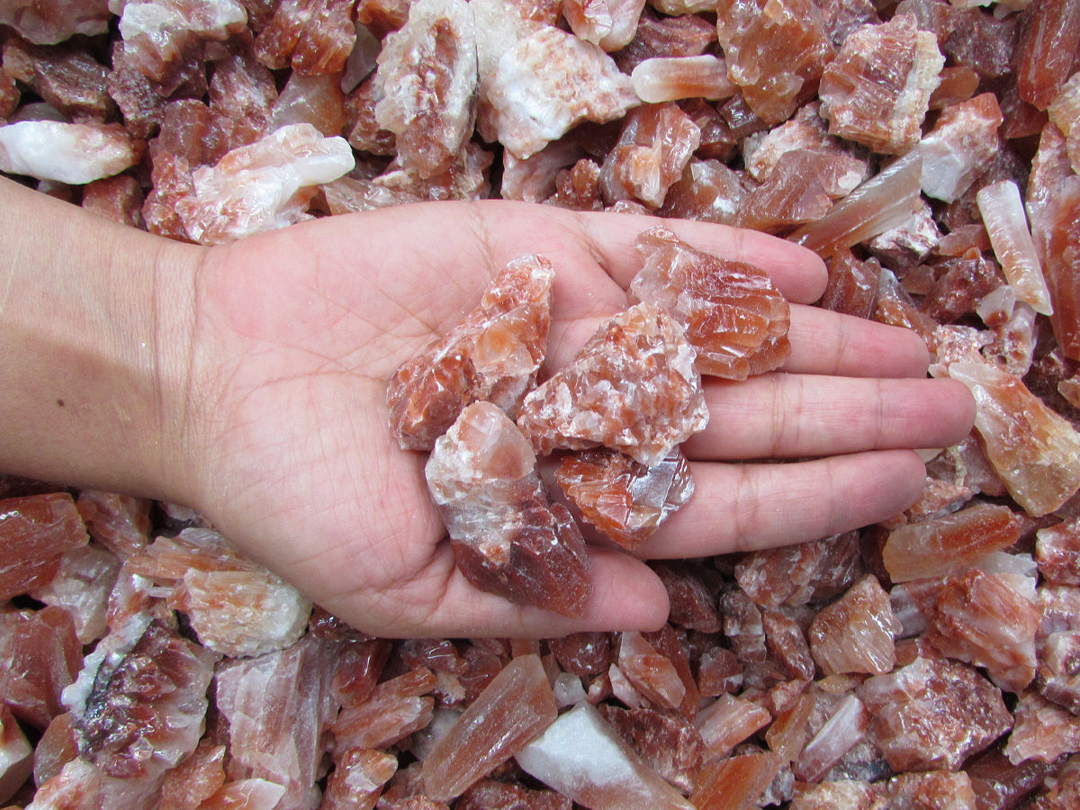 Red Calcite (Acid Washed) 1Kg