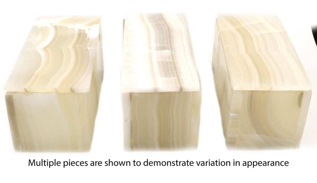 Gray onyx jewelry box 7.5 cm tall