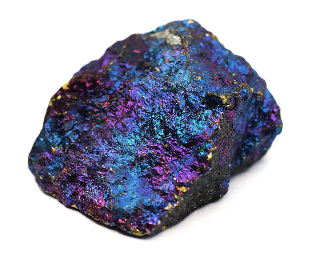 Chalcopyrite tumbled stone