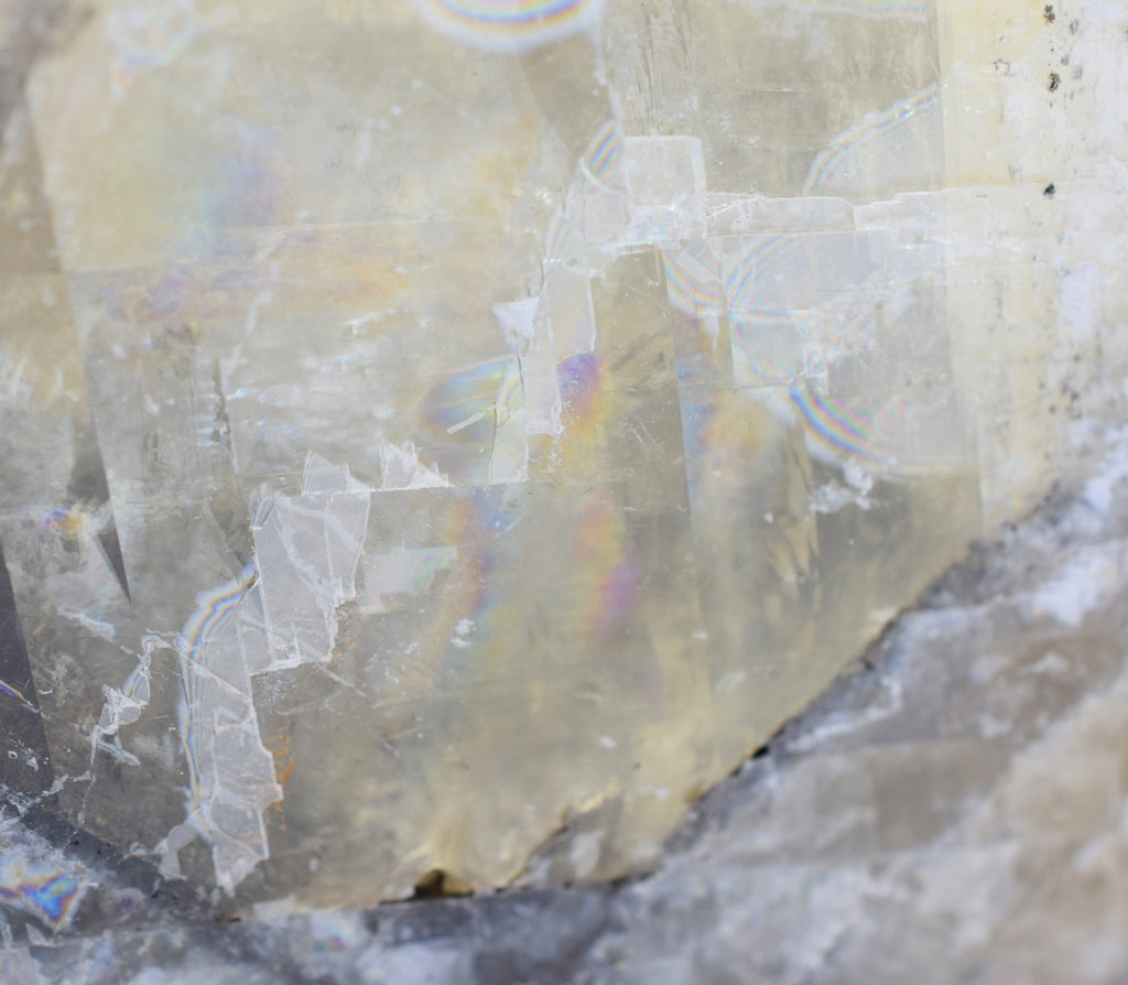 Optical calcite stone 33 cm tall