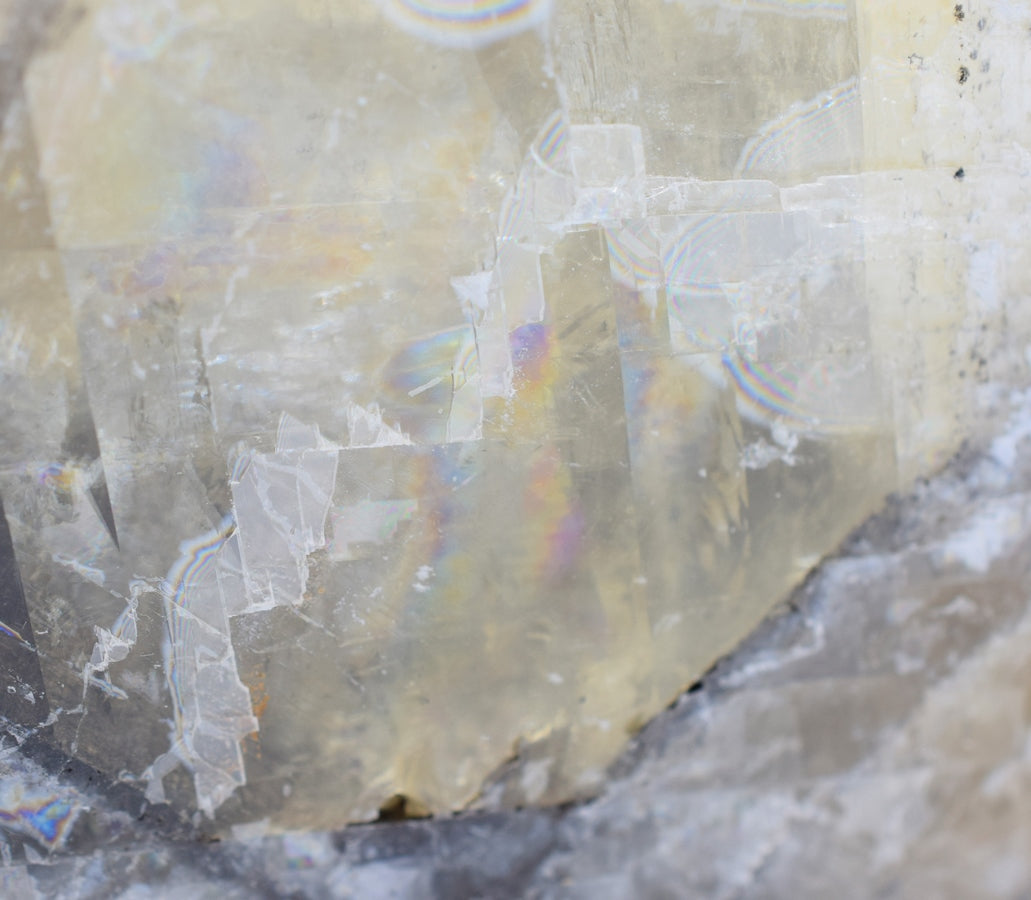 Optical calcite stone 33 cm tall