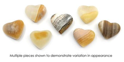 Amber Onyx Heart