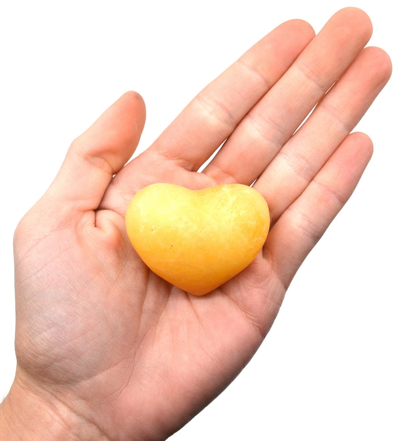 Orange onyx heart 2.5 cm tall