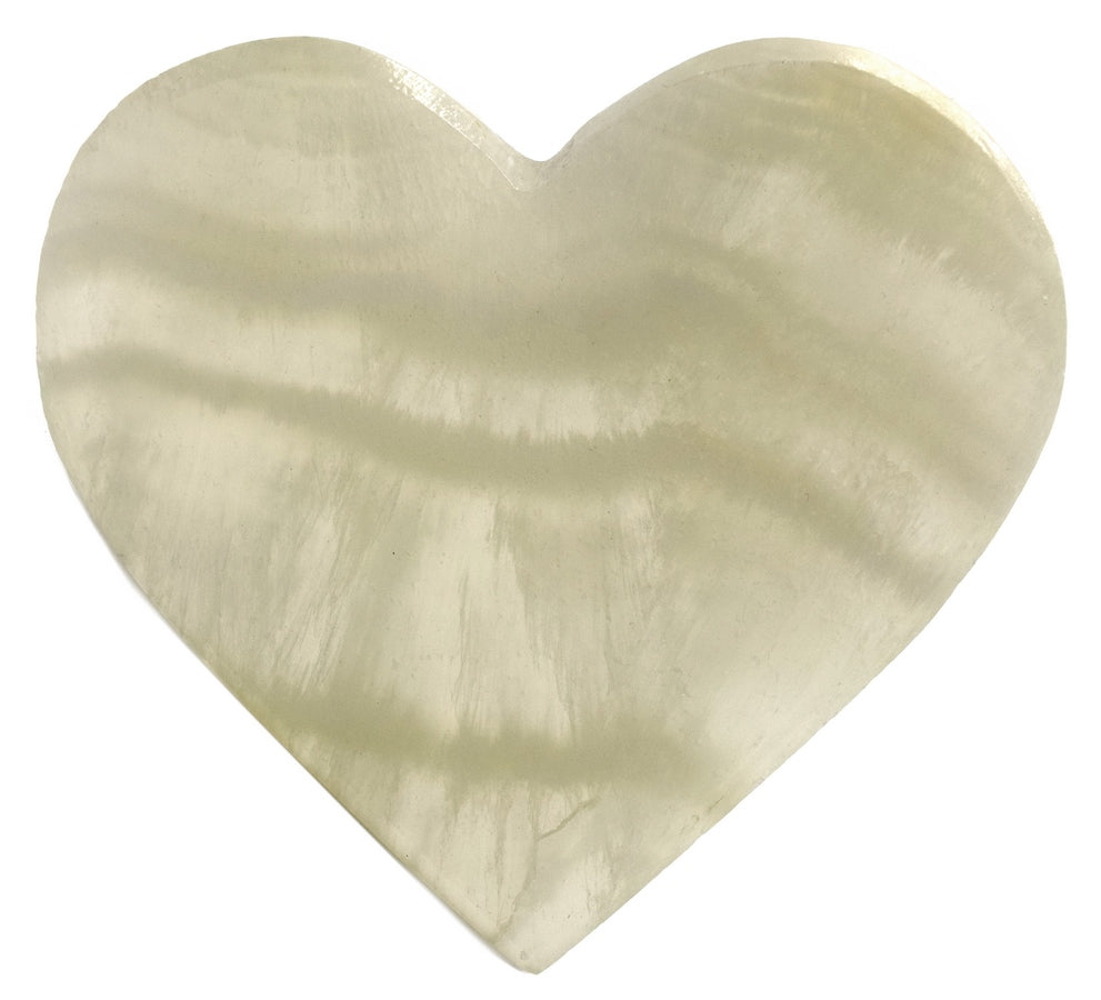 Green onyx shaped heart 0.5 cm tall